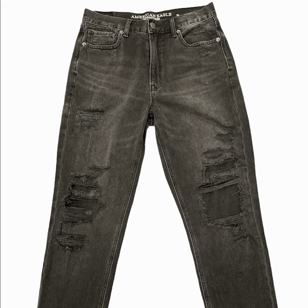 AE distressed mom jeans